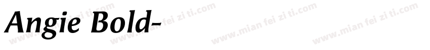Angie Bold字体转换